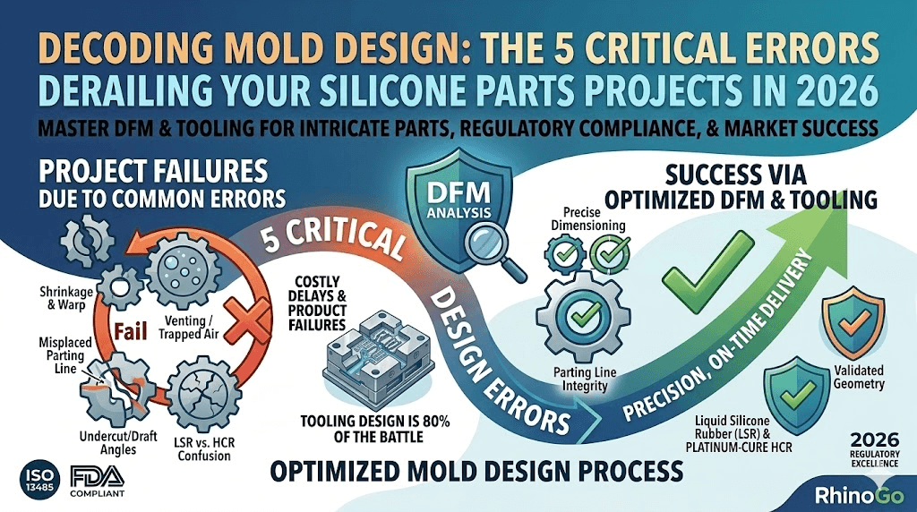 Decoding Mold Design: The 5 Critical Errors Derailing Your Silicone Parts Projects in 2026