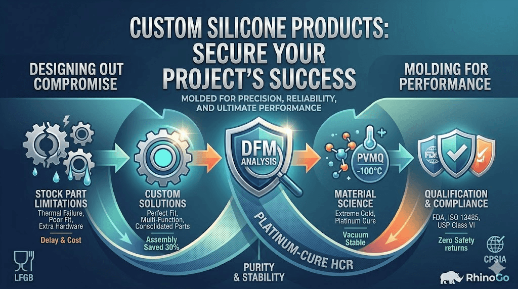Custom Silicone Products: When an Off-the-Shelf Part Isn’t an Option