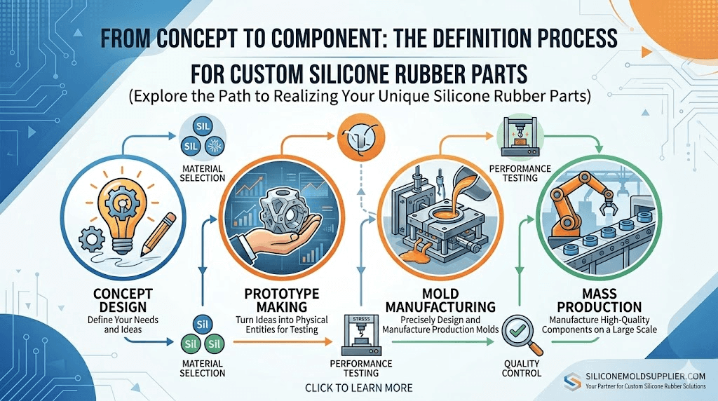 Defining Custom Silicone Rubber Parts: From Concept to Component