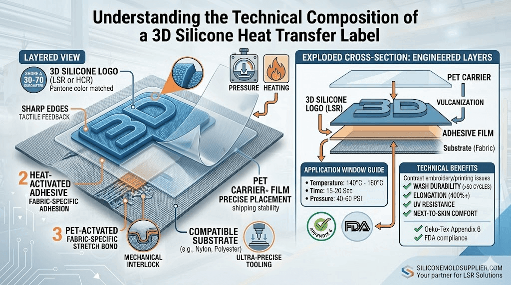 Understanding the Technical Composition of a 3D Silicone Heat Transfer Label