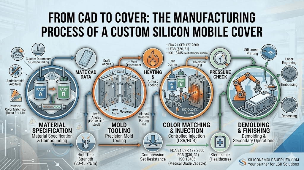 Exploring the Manufacturing Process of a Silicon Mobile Cover Customized for Your Brand