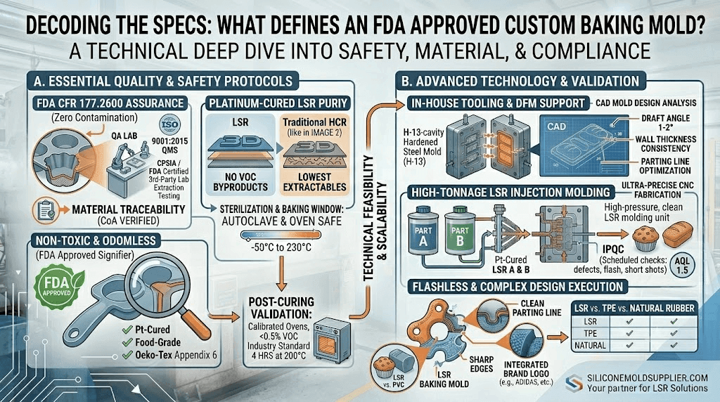 Decoding the Specs: What Defines an FDA Approved Custom Baking Mold?