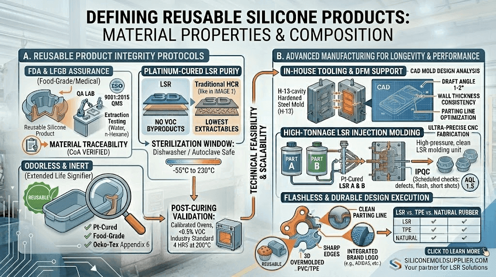 Defining Reusable Silicone Products: Material Properties and Composition